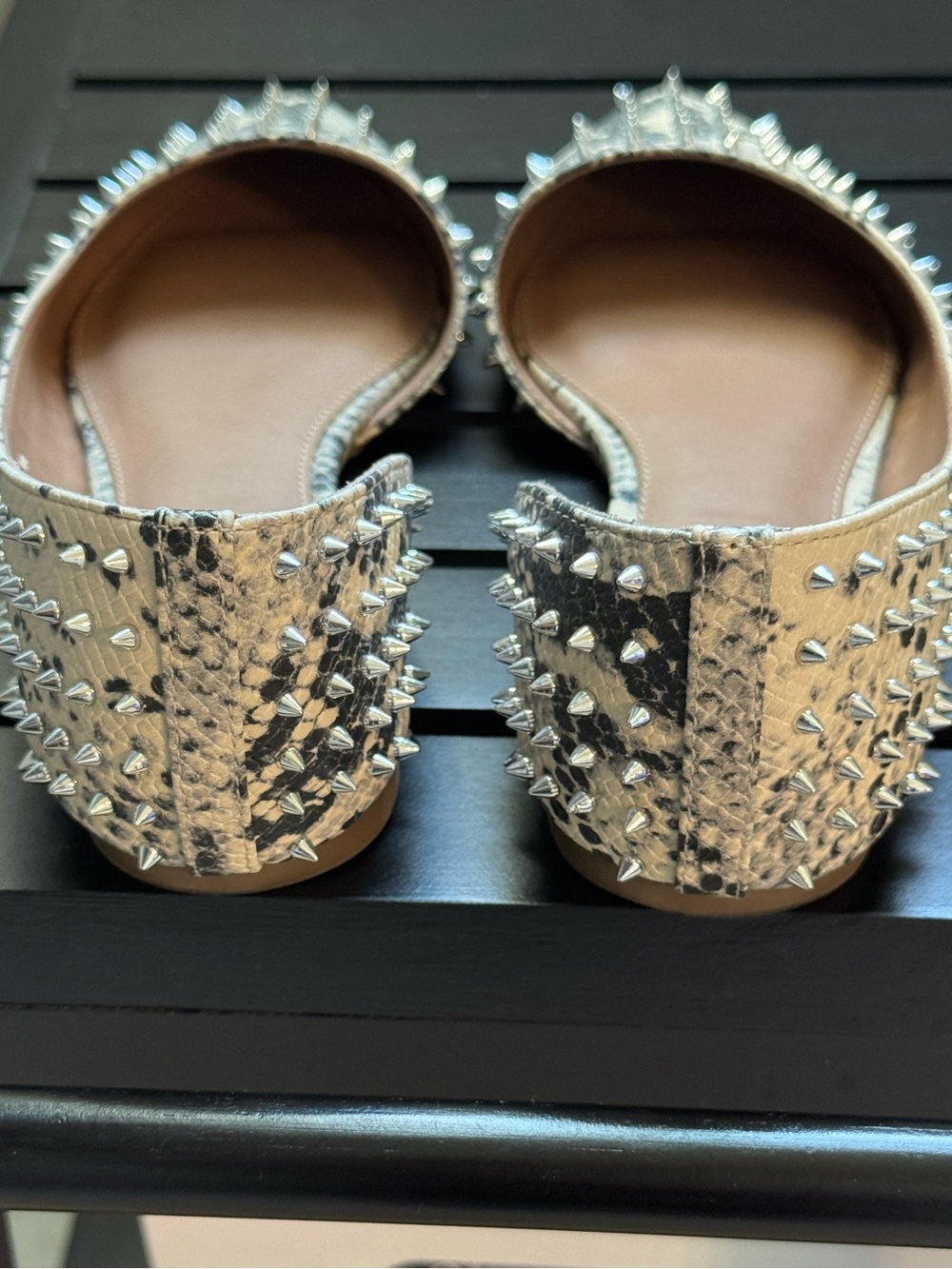 Steve Madden Studded Pointed Toe D’Orsay Flats Women’s Size 8.5 - Picture 3 of 4